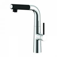 Смеситель для кухни Iddis Pure PURSBFBi05, хром, черный
