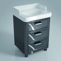 Тумба под умывальник Kerama Marazzi Pompei Po.60.3\BLK, черный