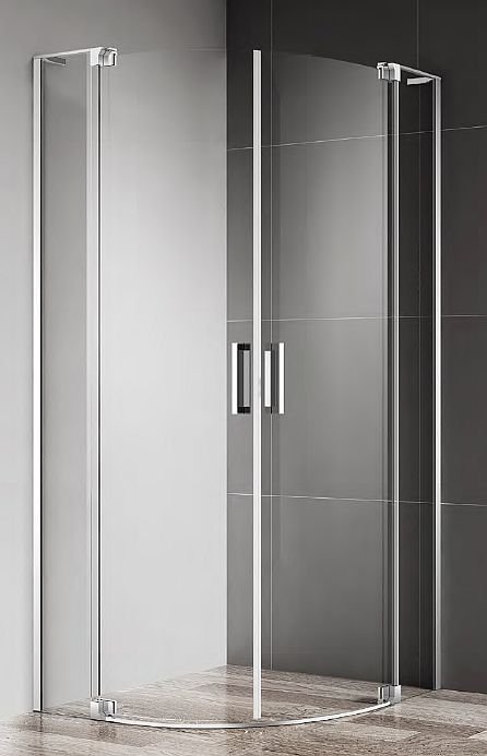 Душевой уголок Cezares SLIDER-R-2-90/100-C-NERO (900-1000)х(900-1000)х1950