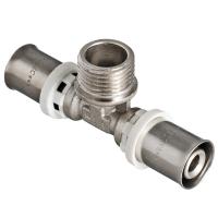 Тройник пресс Valtec с переходом на нар. р. 26х3/4"х26 НР