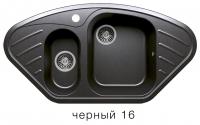 Кухонная мойка Polygran F-14 черный, 96х40,5х19