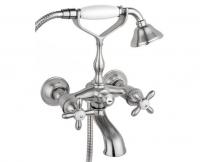 Смеситель для ванны и душа Timo Ritz 0144Y Silver, матовый хром