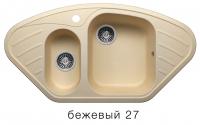Кухонная мойка Polygran F-14 бежевый, 96х40,5х19