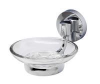 Мыльница стеклянная WasserKRAFT Rhein K-6229, хром