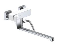 Смеситель для ванны WasserKRAFT Aller 1062LWHITE, хром/белый