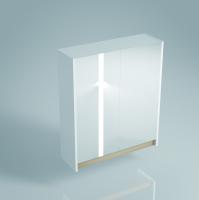 Зеркальный шкаф Kerama Marazzi Buongiorno BG.mi.60.2\WHT, белый\дуб санома