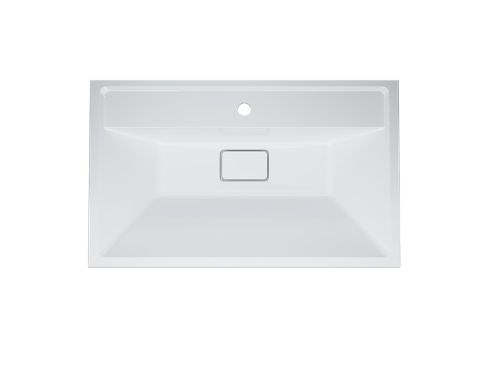 M50AWPX0801WG INSPIRE V2.0, раковина мебельная , искусственный мрамор, со сливом-переливом, 80 см