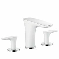 Смеситель для раковины Hansgrohe PuraVida 15073400, белый/хром