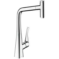 Смеситель для кухни Hansgrohe Metris Select 14884000, хром