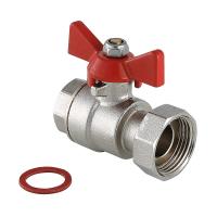 Кран шаровый Valtec с накидной гайкой 1/2"x3/4" ВН-ВН