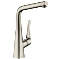 Смеситель для кухни Hansgrohe Metris 14822800, нержавеющая сталь