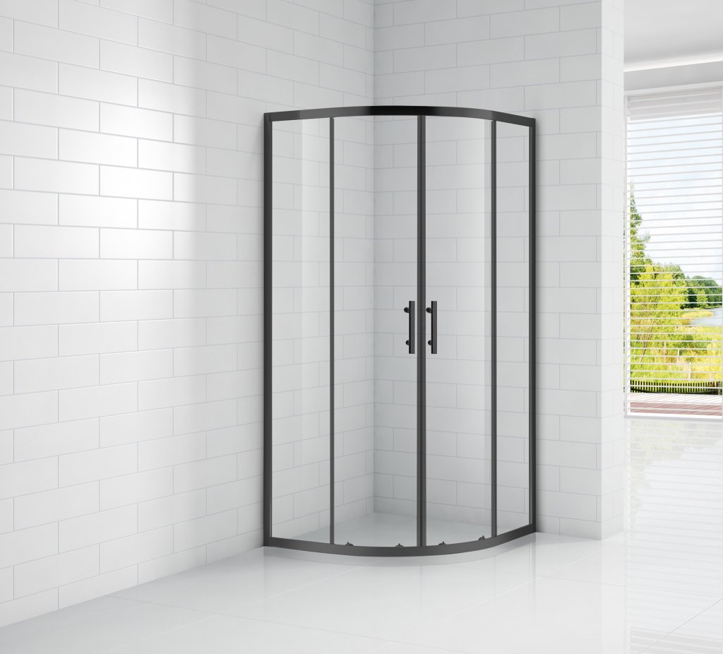 Душевой уголок Cezares ECO-O-R-2-90-C-NERO 900х900х1900
