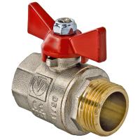 Кран шаровый Valtec Base 1/2" ВН-НР рукоятка бабочка
