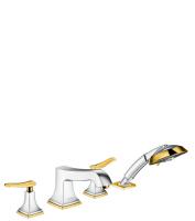 Смеситель на борт ванны Hansgrohe Metropol Classic 31441090, хром/золото