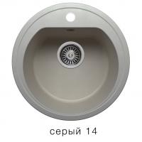 Кухонная мойка Polygran F-05 серый, 45х45х20