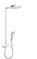 Душевая система Hansgrohe Raindance Select E 300 Showerpipe 27127400, белый/хром