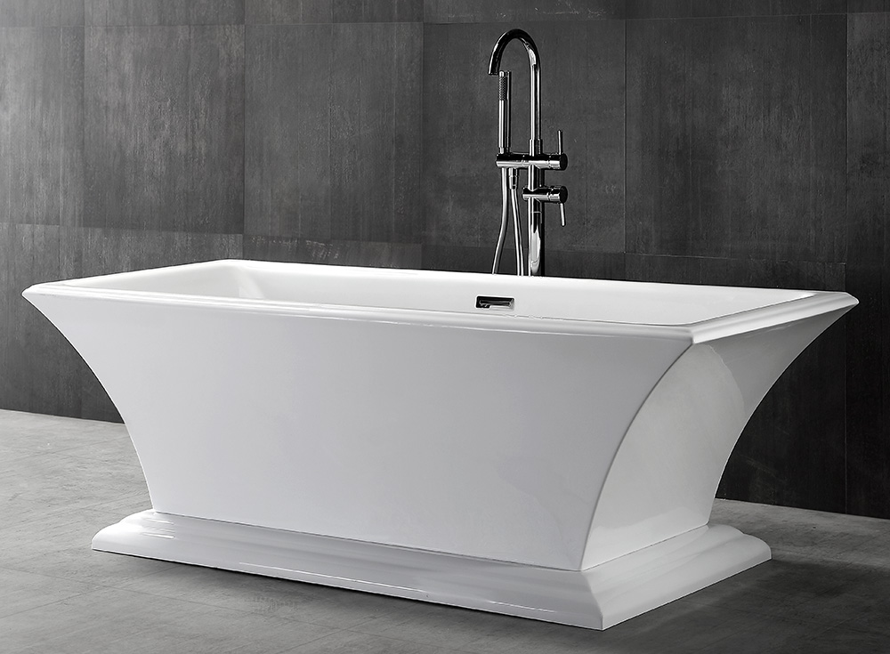 Акриловая ванна ABBER AB9238 170х80х60 белый