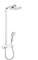Душевая система Hansgrohe Raindance Select E 300 Showerpipe 27126400, белый/хром