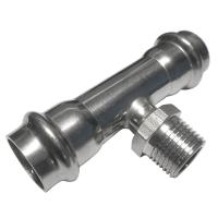 Тройник Valtec нерж. cталь 28х3/4"