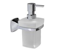 Дозатор для жидкого мыла стеклянный, 230 ml WasserKRAFT Wern K-2599, хром