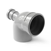 Отвод с выходом прямой Polytron Comfort 110x50/87,5, серый