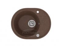 Кухонная мойка Tolero R-122 коричневый, 57,5x45,5x20
