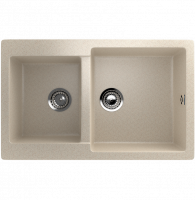 Кухонная мойка Ulgran U-505 77x50x20, бежевый