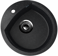 Кухонная мойка Ulgran U-407 48x46x20,5, черный