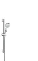 Душевой гарнитур Hansgrohe Crometta 100 1jet EcoSmart 65 см. 26655400, белый/хром