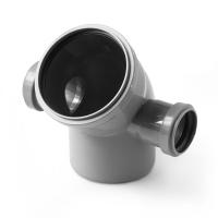 Отвод с выходом левый правый Polytron Comfort 110x50/45, серый