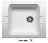 Кухонная мойка Polygran F-20 белый, 60х50х20,5