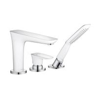 Смеситель на борт ванны Hansgrohe PuraVida 15432400, белый/хром