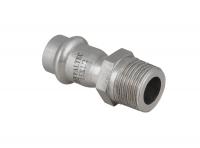 Соединитель Valtec нерж. cталь 22х1/2" НР