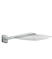 Верхний душ Hansgrohe PuraVida 400 1jet с держателем 27437400. белый/хром