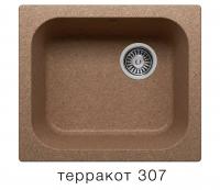 Кухонная мойка Polygran F-17 терракот, 43х50х20