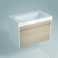Тумба под умывальник Kerama Marazzi Buongiorno BG.80.1+1\OAK, белый\дуб санома