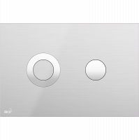 Кнопки смыва AlcaPlast FLAT INOX TURN мат/глянец