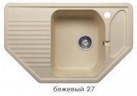 Кухонная мойка Polygran F-10 бежевый, 80х50х17,5