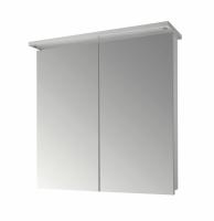 Зеркальный шкаф Dreja Sani 80 с Led освещением, 2д, (40/40), белый