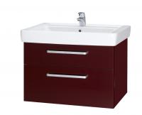 Тумба под умывальник Dreja Q Max 70 s, красный глянец