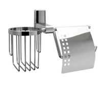 Держатель туалетной бумаги и освежителя WasserKRAFT Leine K-5059, хром