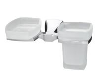 Держатель стакана и мыльницы WasserKRAFT Wern K-2526, хром