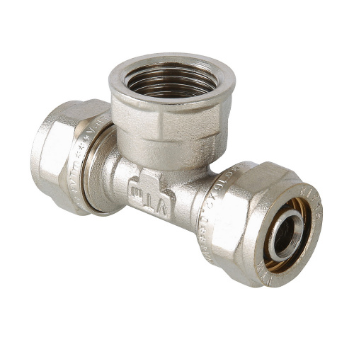 Тройник обжимной Valtec 20х1/2" ВН