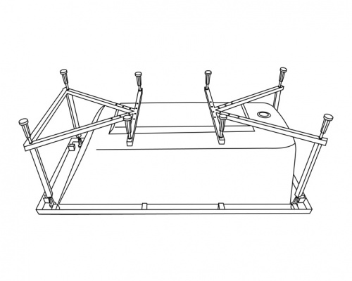 Каркас для ванны Excellent Canyon 150x75