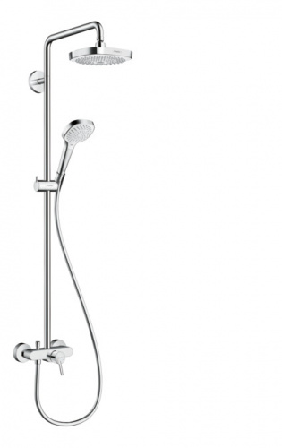 Душевая система Hansgrohe Croma Select E 180 Showerpipe 27258400, белый/хром