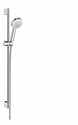Душевой гарнитур Hansgrohe Crometta 100 Vario EcoSmart 90 см. 26662400, белый/хром