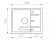 Кухонная мойка Tolero R-107 черный, 60x49,5x20 Кухонная мойка Tolero R-107 черный, 60x49,5x20