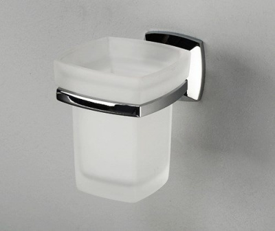 Подстаканник стеклянный WasserKRAFT Wern K-2528, хром