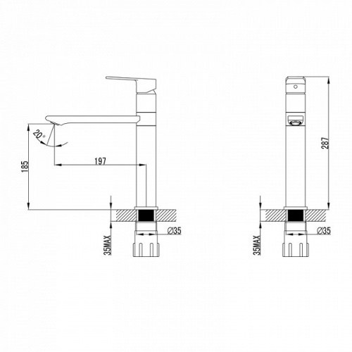 Смеситель для кухни Iddis Edifice ED3PBSGi05, хром/песок