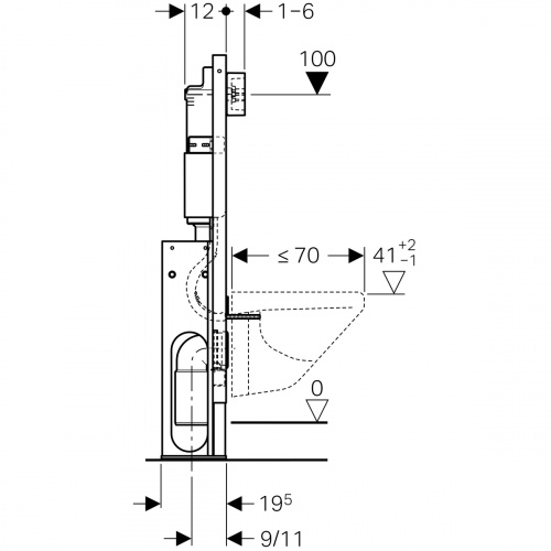 Инсталляция для унитаза Geberit Duofix 457.570.00.1